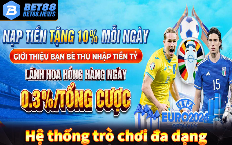 Hệ thống trò chơi đa dạng, phong phú tại Pg88